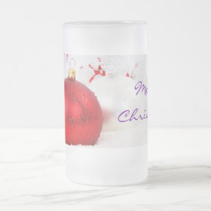Chope Givrée Noël Rouge et blanc Joyeux Noël III