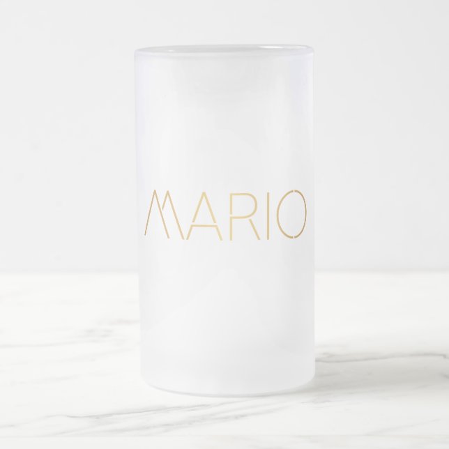 Chope Givrée Noir personnalisé d'or de Mario de police de (Centre)