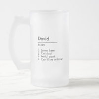 Nom Définition Cadeau personnalisé pour lui Person