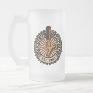 Chope Givrée NOM Personnalisé Artisanat Bière Taphouse Brasseri