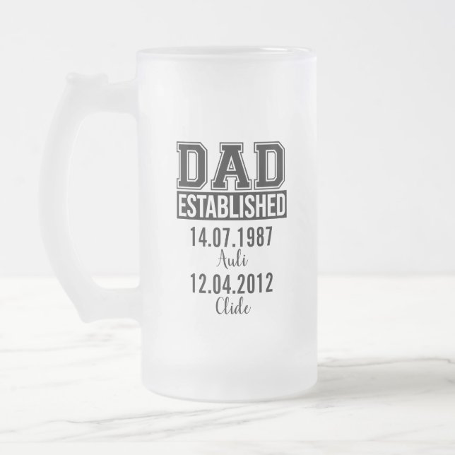 Chope Givrée Nom personnalisé et cadeau d'anniversaire pour pap (Gauche)