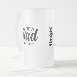 Chope Givrée Nouveau père noir script personnalisé