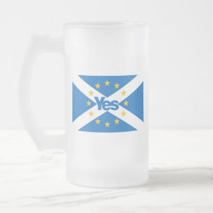 Chope Givrée Oui au drapeau indépendant de l'Ecosse d'Europée