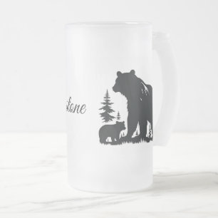 Chope Givrée Ours en verre givré