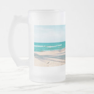 Chope Givrée Panneaux de surf sur la plage lancer oreiller