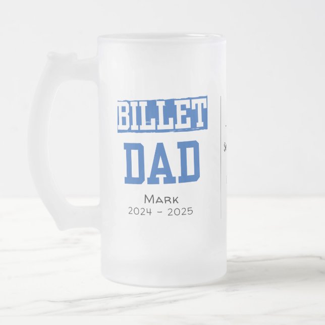 Chope Givrée Papa De Billet Personnalisé Avec Citation Sentimen (Gauche)