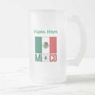 Chope Givrée Personnalisation verte du drapeau mexicain