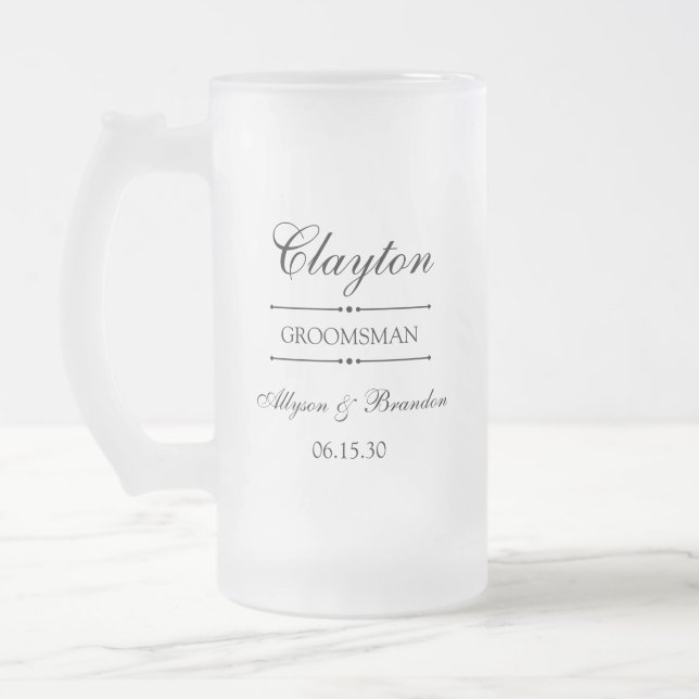 Chope Givrée Personnalisé Groomsman (Gauche)