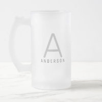 Personnalisé Moderne Simple Monogramme Nom