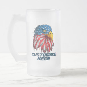 Chope Givrée Personnaliser Drapeau USA Patriotique Américain Ai