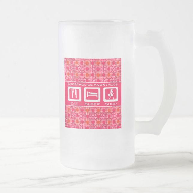Chope Givrée Pink Funny Shopaholic Eat Sleep Shop Award (Droit)
