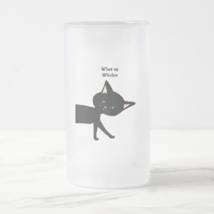 Chope Givrée Quelle Sorcière ! Chat noir drôle avec yeux verts