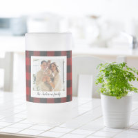 Red Buffalo Plaid & Nom Personnel Et Photo