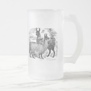 Chope Givrée Rétro modèle de lamas d'alpaga de lama vintage de