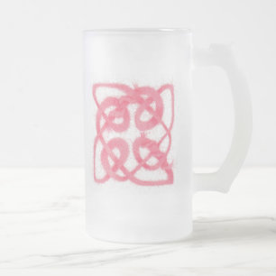 Chope Givrée ROSE CELTIC KNOT Tall Frosted Glass Musique