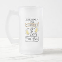 Salutations et bières à 100 ans Anniversaire