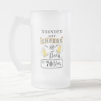 Salutations et bières à 70 ans Anniversaire