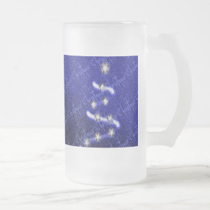 Chope Givrée Sapin de Noël et Étoiles -