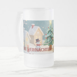 Chope Givrée Scène de Noël festive avec bonhommes de neige