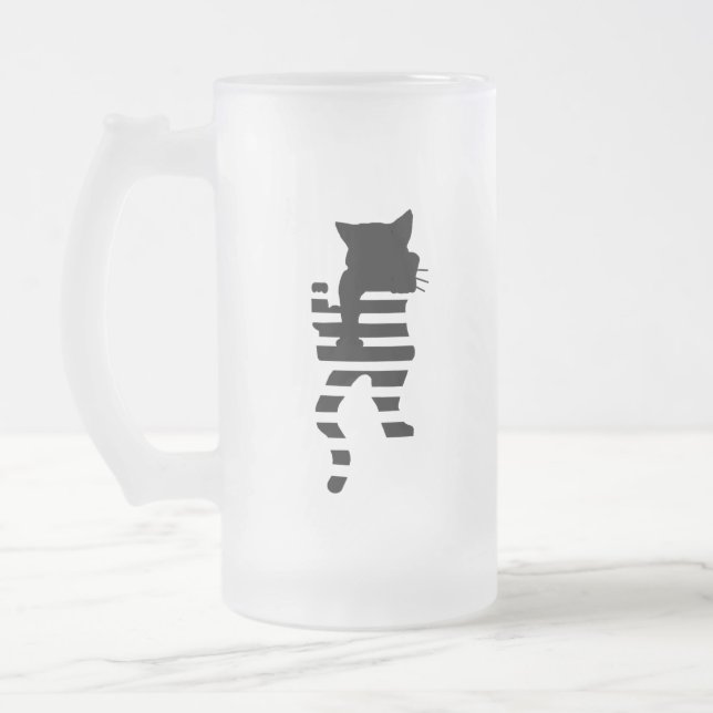 Chope Givrée Silhouette de chat noir (Gauche)