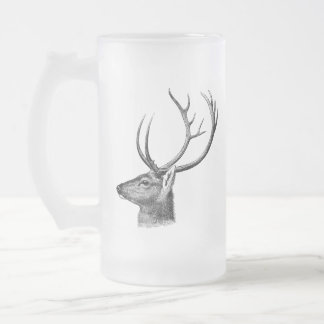 Chope Givrée Silhouette de tête de cerf