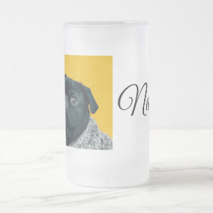 Chope Givrée Simple jeté personnalisé avec photo et nom d'anima