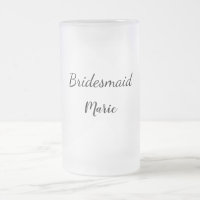 SIMPLE MINIMAL ajouter votre nom bridesmaid person