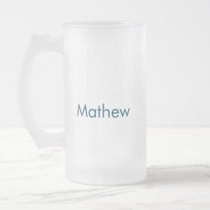 Chope Givrée simple monogramme de lettre initiale ajouter votre