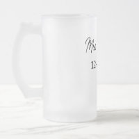 simple monogramme minimal mrs M nom date année Thr