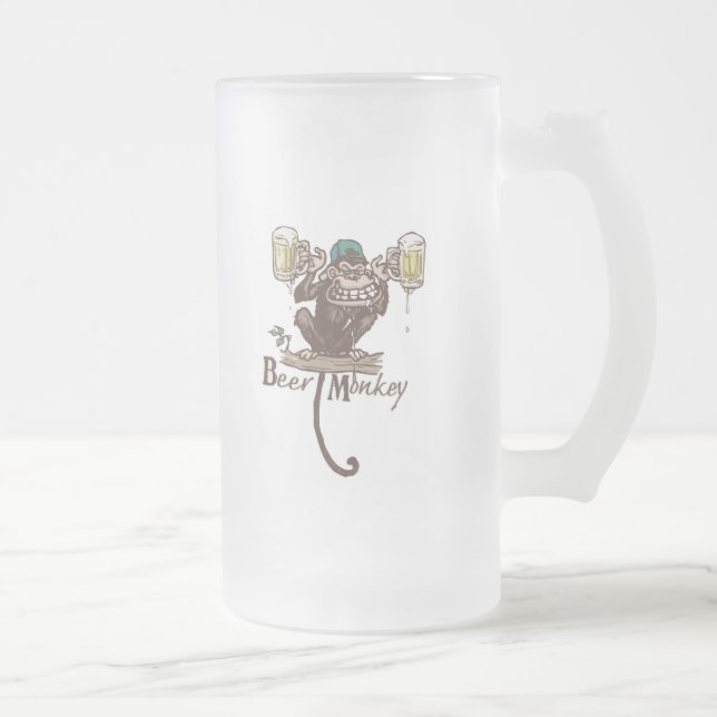 Chope Givrée Singe de la bière (Droit)