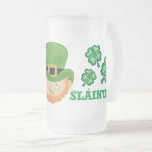 Chope Givrée Sláinte ! Leprechaun irlandais et shamrock