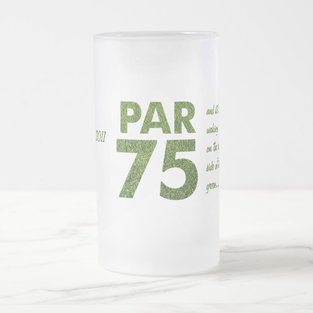 Chope Givrée Soixante-quinzième pair 75 de fête d'anniversaire (Centre)