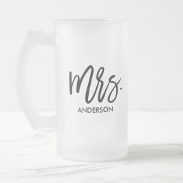 Chope Givrée Son Verre Frosted Personnalisé