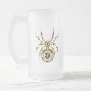 Chope Givrée Spider Steampunk sur Arrière - plan pourpre