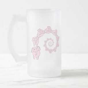 Chope Givrée Spirale des éléphants roses. Bande dessinée