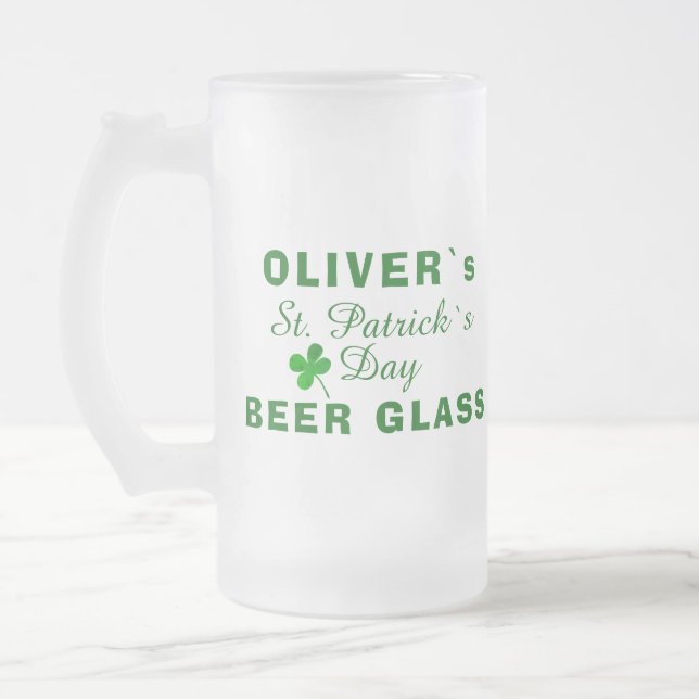 Chope Givrée St Patrick`s day Green Clover Nom (Gauche)