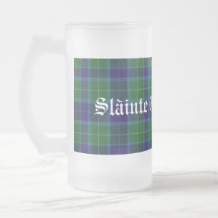 Chope Givrée Stein à carreaux tartan Clan Wallace classique