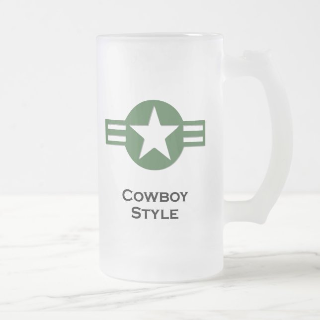 Chope Givrée Style Cowboy États-Unis vert (Droit)