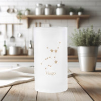 Symbole moderne Zodiac Gold Virgo | Élément Terre
