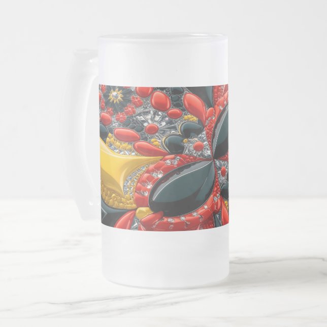 Chope Givrée Tapis de verre dépoli avec Allemagne Design de cou (Devant gauche)