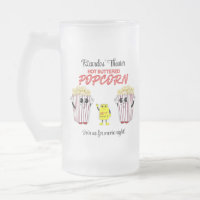 Théâtre familial de cinéma mascottes de pop-corn a