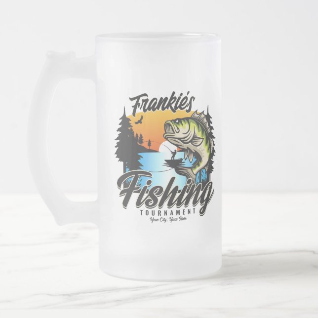 Chope Givrée Tournoi de pêche personnalisé Truite pêcheur (Gauche)