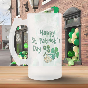 Chope Givrée Trèfle vert irlandais Bonne fête de la Saint-Patri