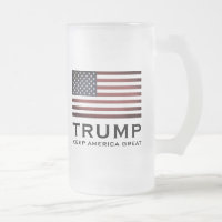 Trump beer stein glass - Keep America Great