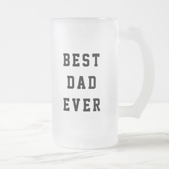 Chope Givrée Typographie du meilleur père de tous les temps (Droit)