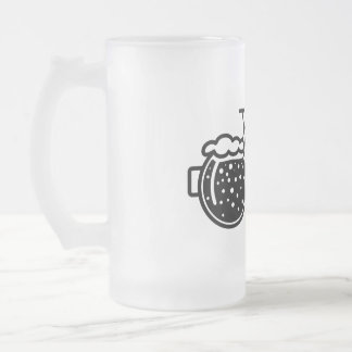 Chope Givrée Vélo avec verre à bière. Icône d'ouverture de bout