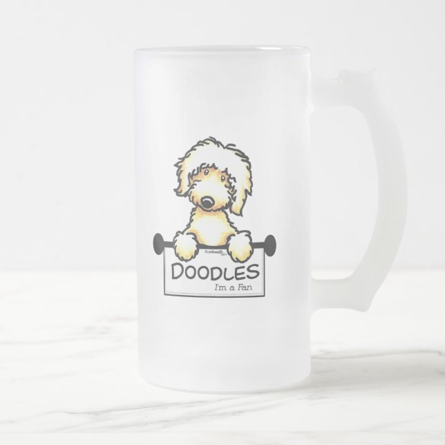 Chope Givrée Ventilateur de doodle d'or (Droit)