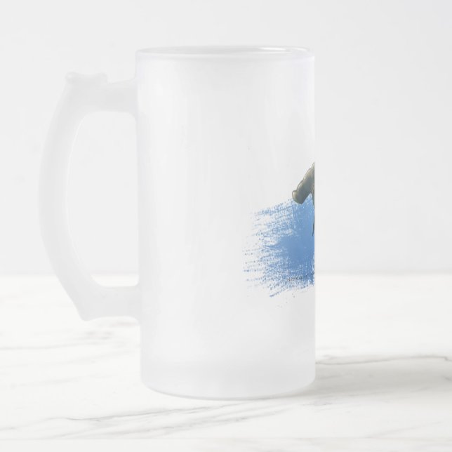 Chope Givrée Verre de bière givré de requin de poisson-marteau (Gauche)