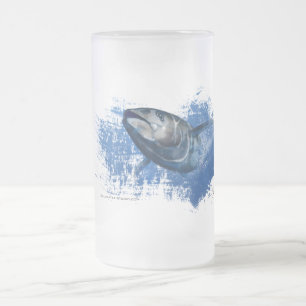 Chope Givrée Verre de bière givré par thon bleu d'aileron