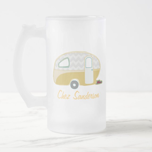 Chope Givrée Verre de bière Retro Personnalisé (Gauche)